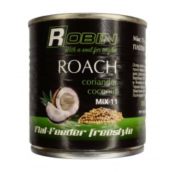 Зерномикс рыбацкий, микс из 11-ти зерен, Robin, Плотва, объем 200мл, вкус Кориандр-Кокос
